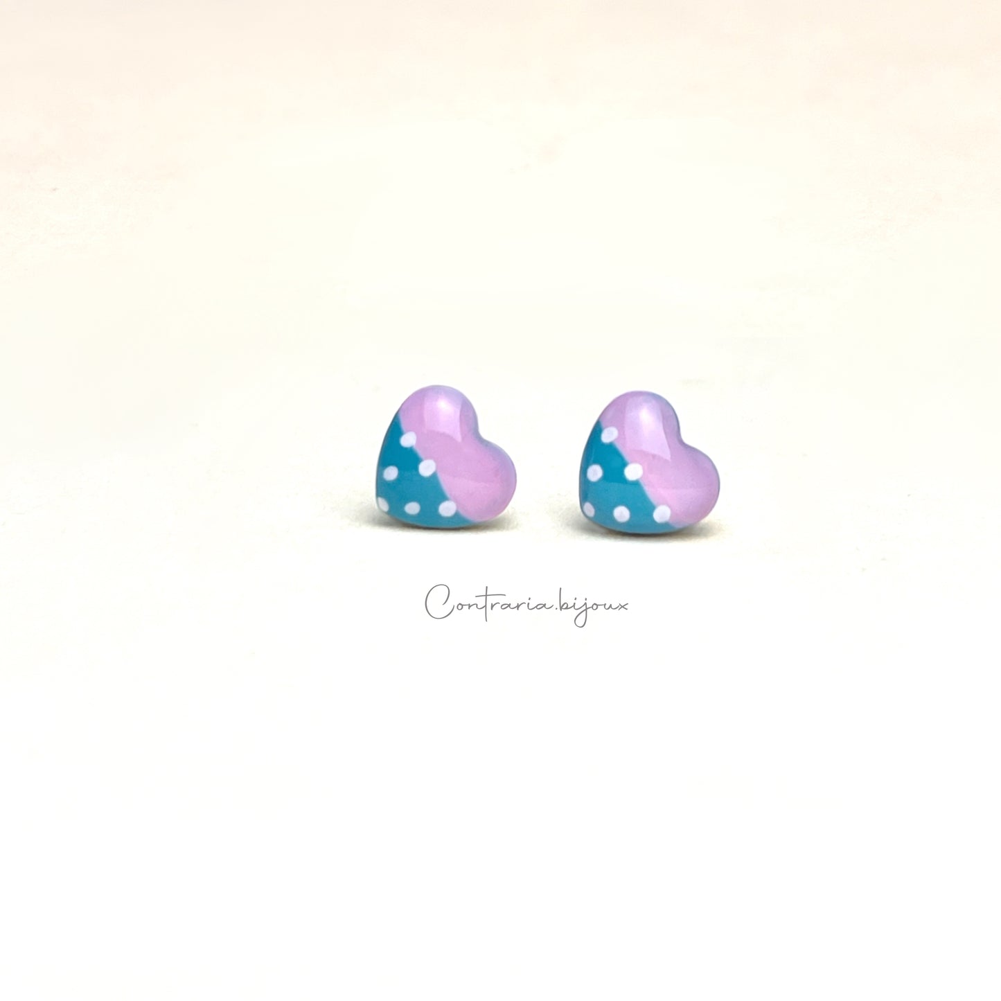 Orecchini cuori / cuore - ContrariaBijoux