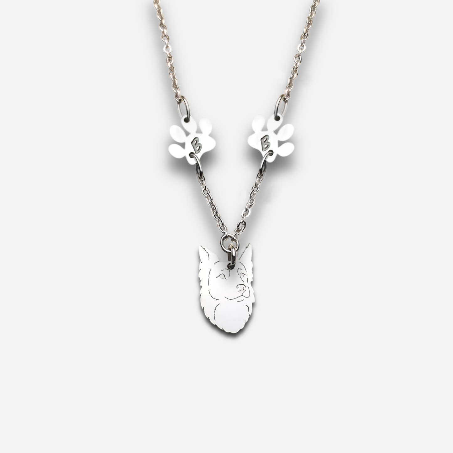 Collana lupo cecoslovacco,ciondolo lupo cecoslovacco