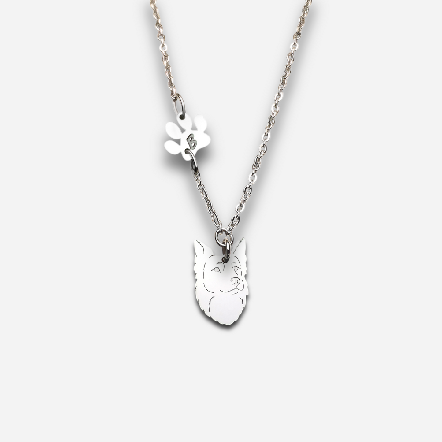 Collana lupo cecoslovacco,ciondolo lupo cecoslovacco