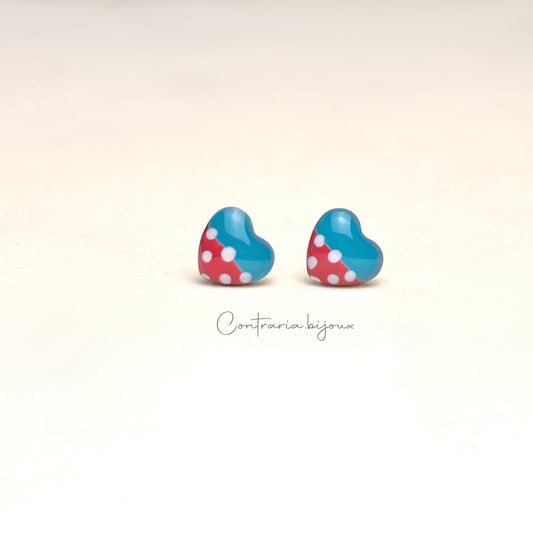 Orecchini cuori / cuore - ContrariaBijoux