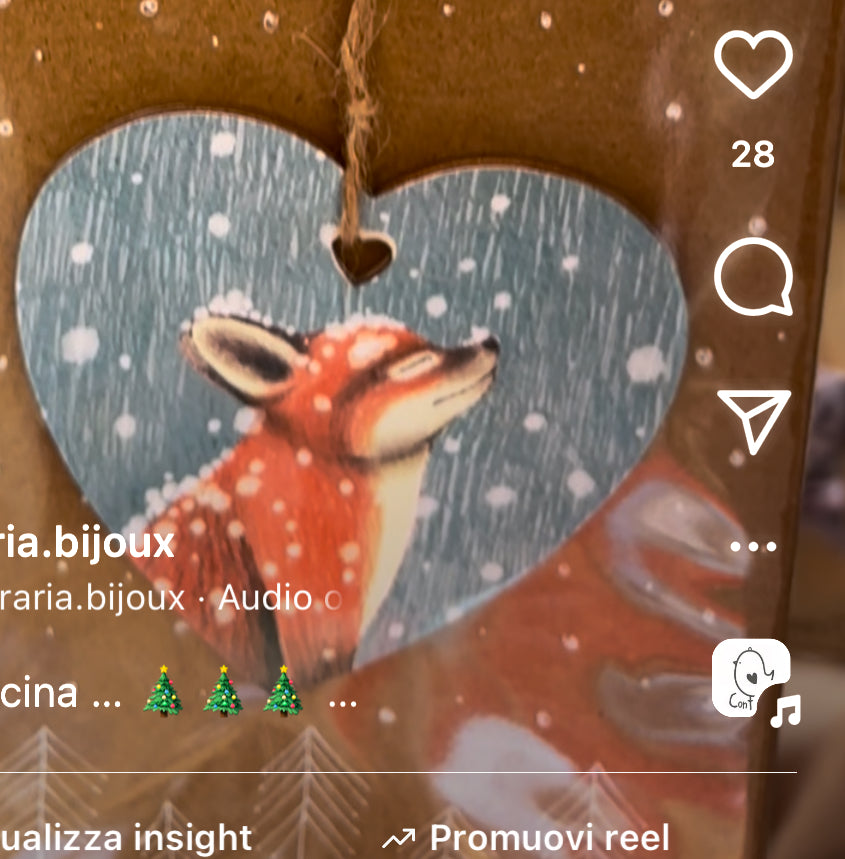 Decorazione Natalizia volpe - ContrariaBijoux