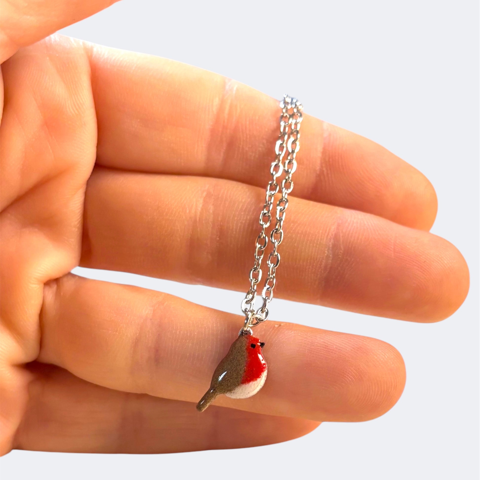 Ciondolo pettirosso (solo ciondolo) - ContrariaBijoux