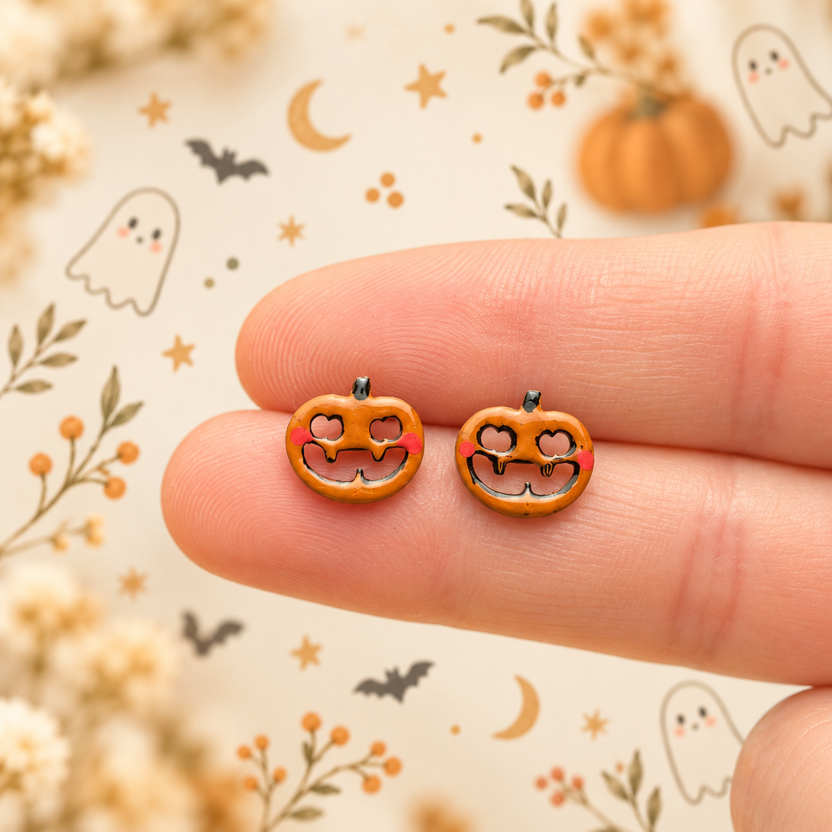 Orecchini zucca - Halloween