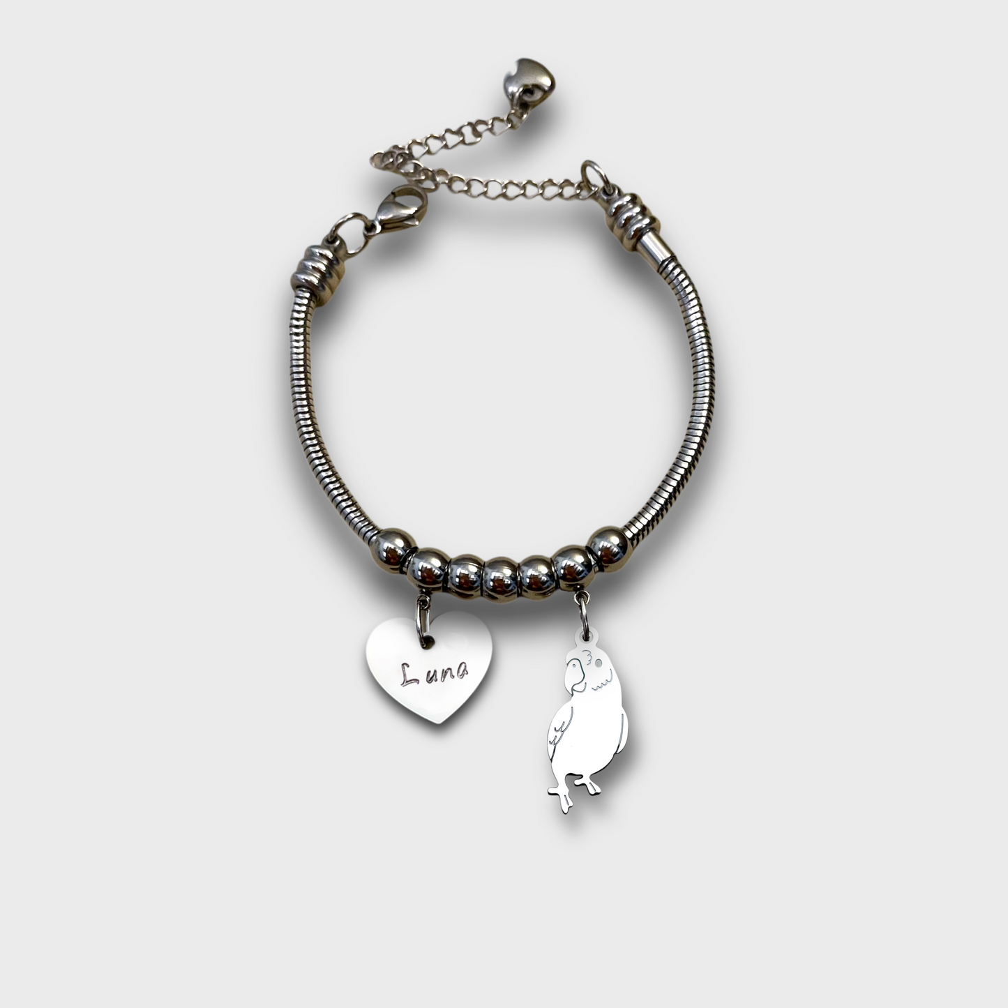 Bracciale Pappagallo in acciaio: Eleganza e Stile Unici - ContrariaBijoux