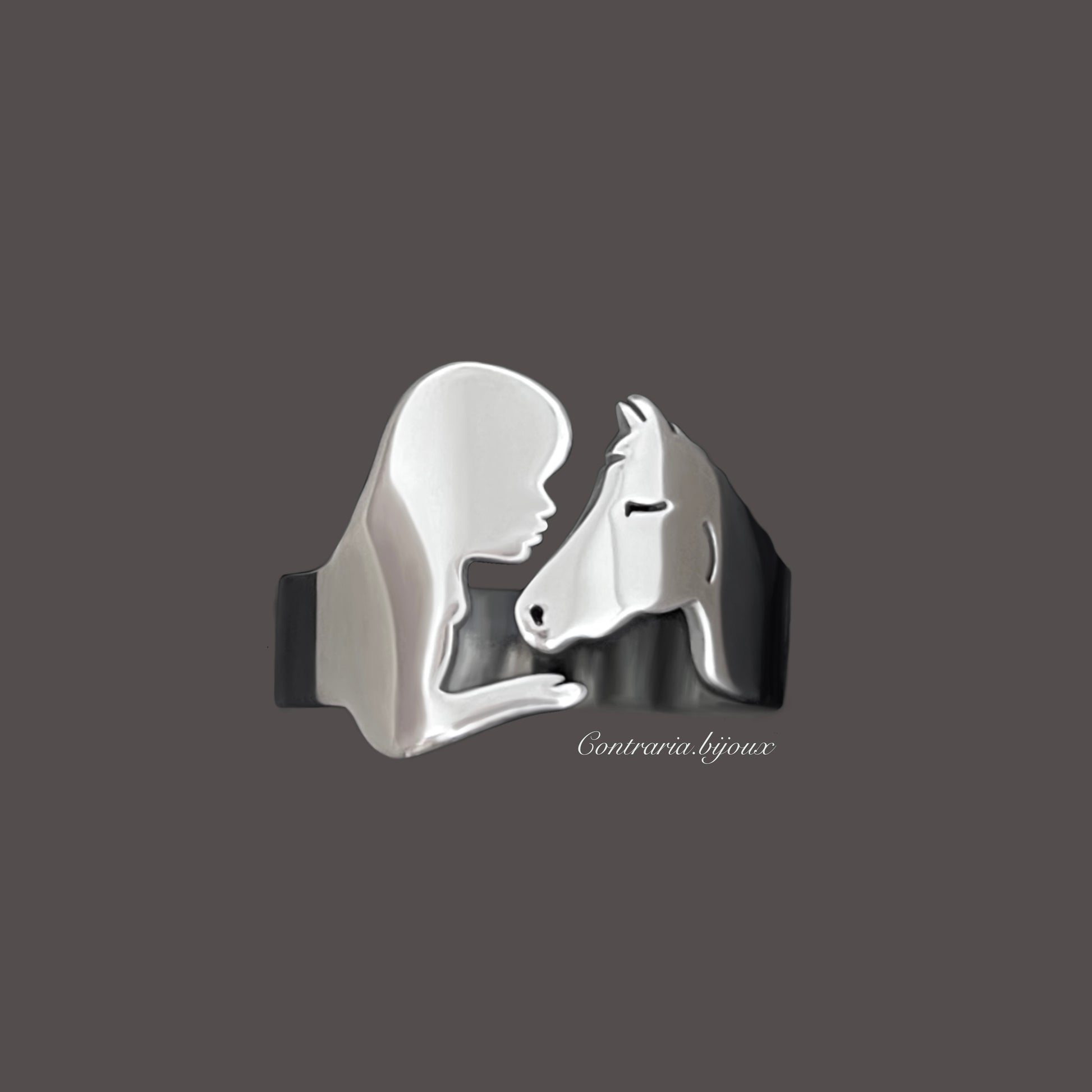 Anello Cavallo personalizzato - ContrariaBijoux