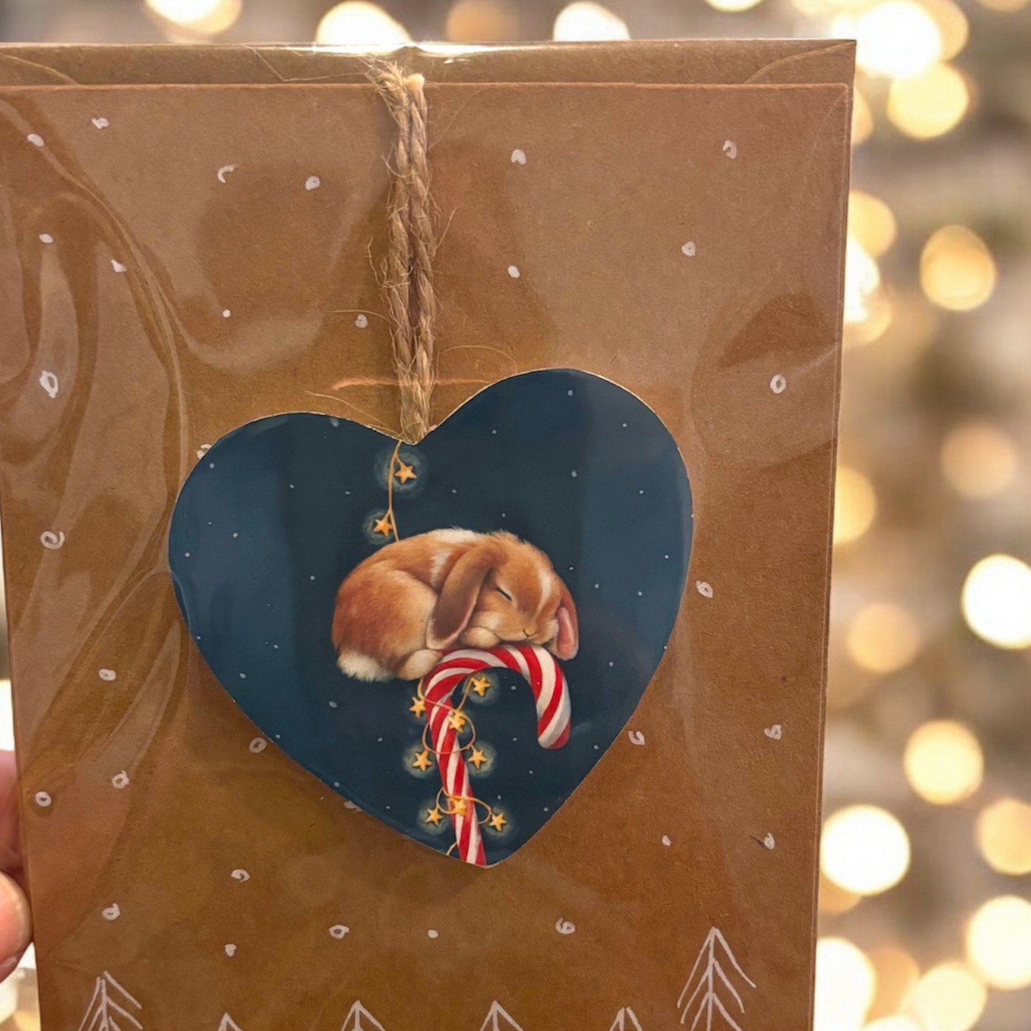 Decorazione Natalizia con coniglietto ariete