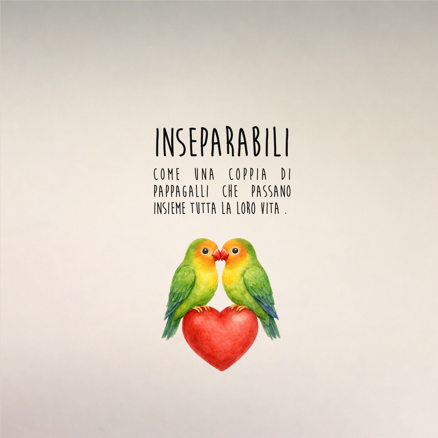 Orecchini pappagalli inseparabili e cuore - Eleganti orecchini pappagalli - ContrariaBijoux