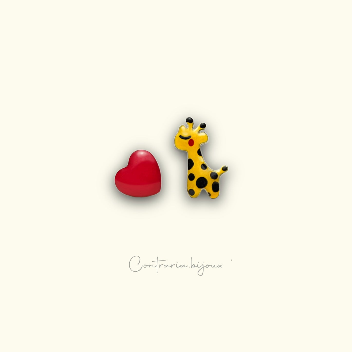 Giraffa e Cuore - ContrariaBijoux