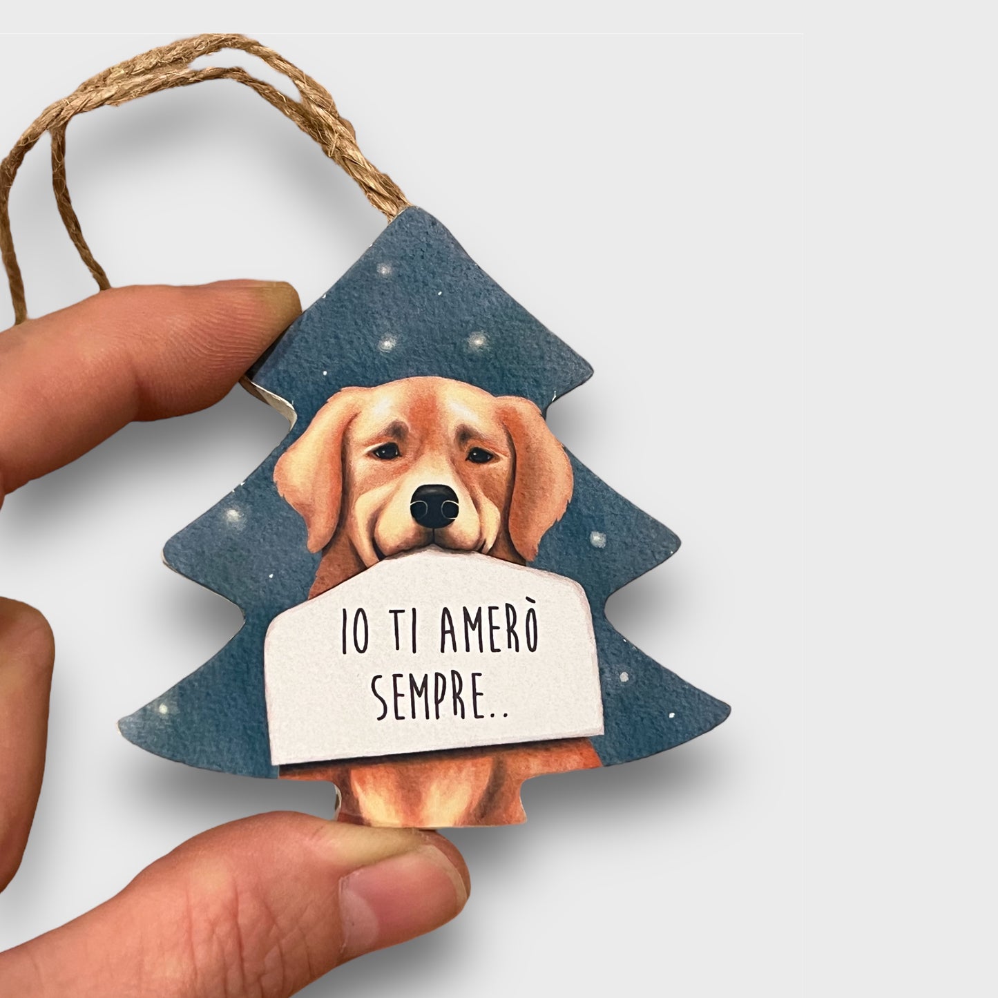 Decorazione Natalizia Golden Retriever - ContrariaBijoux