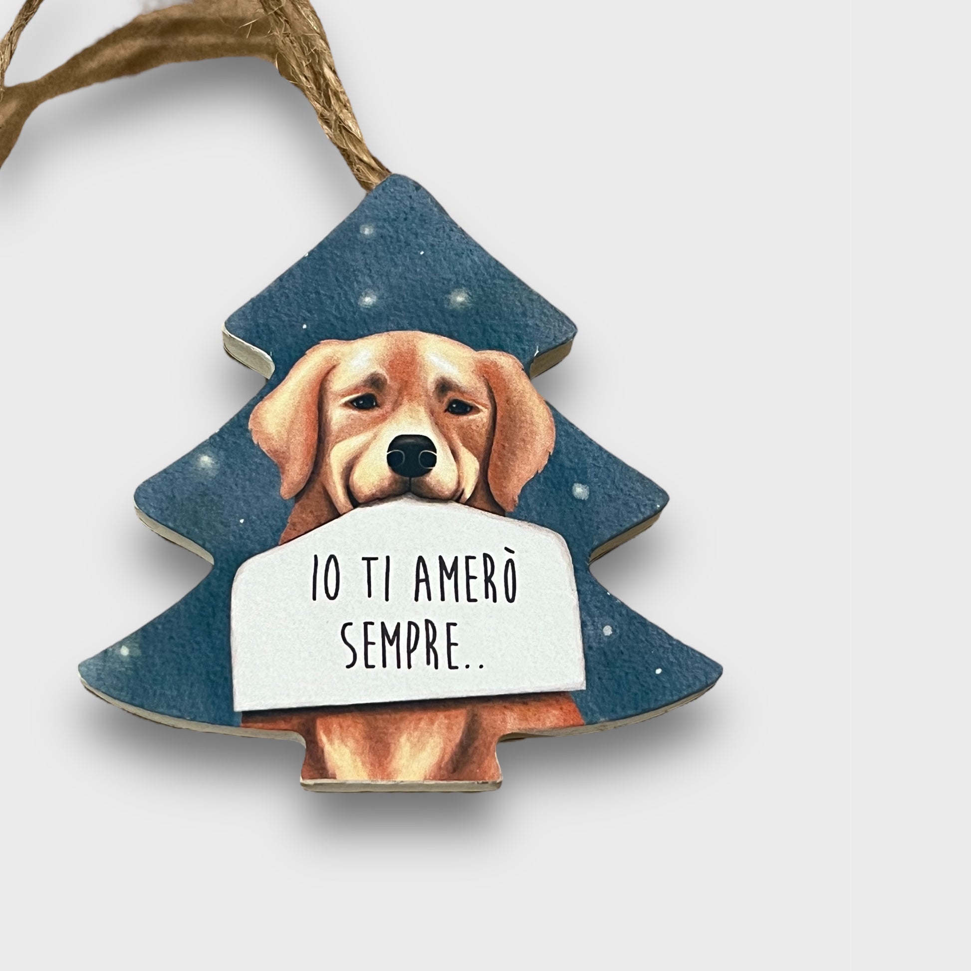 Decorazione Natalizia Golden Retriever - ContrariaBijoux