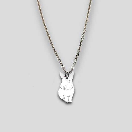 Collana coniglietto, collana con ciondolo coniglio - ContrariaBijoux