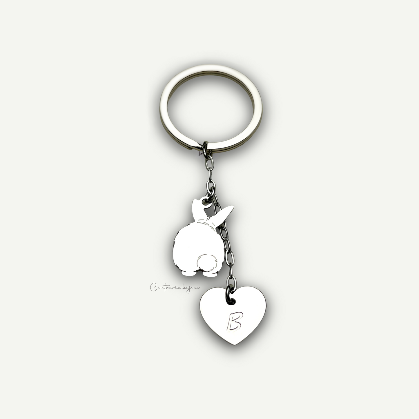 Portachiavi coniglio, portachiavi coniglietto - ContrariaBijoux
