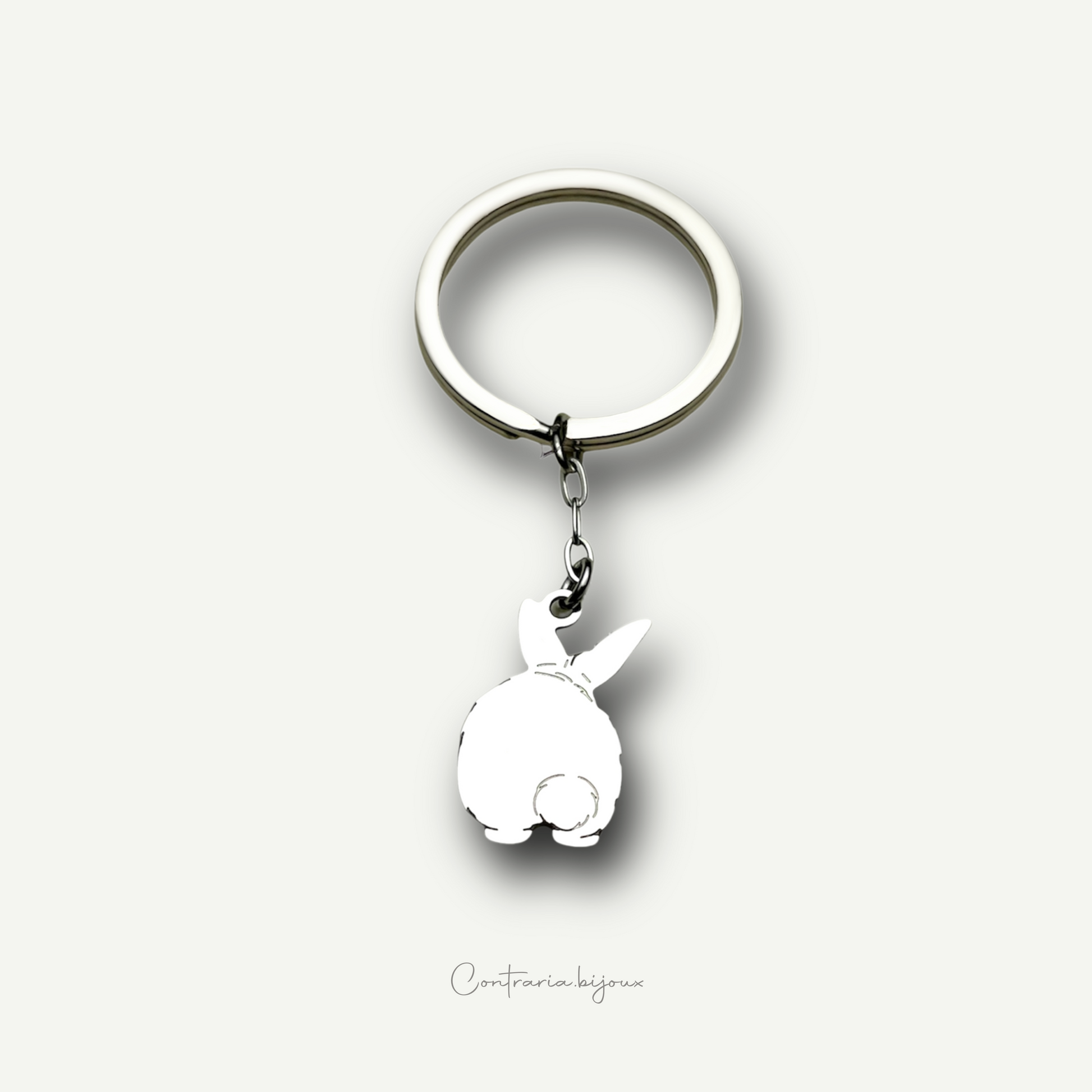 Portachiavi coniglio, portachiavi coniglietto - ContrariaBijoux