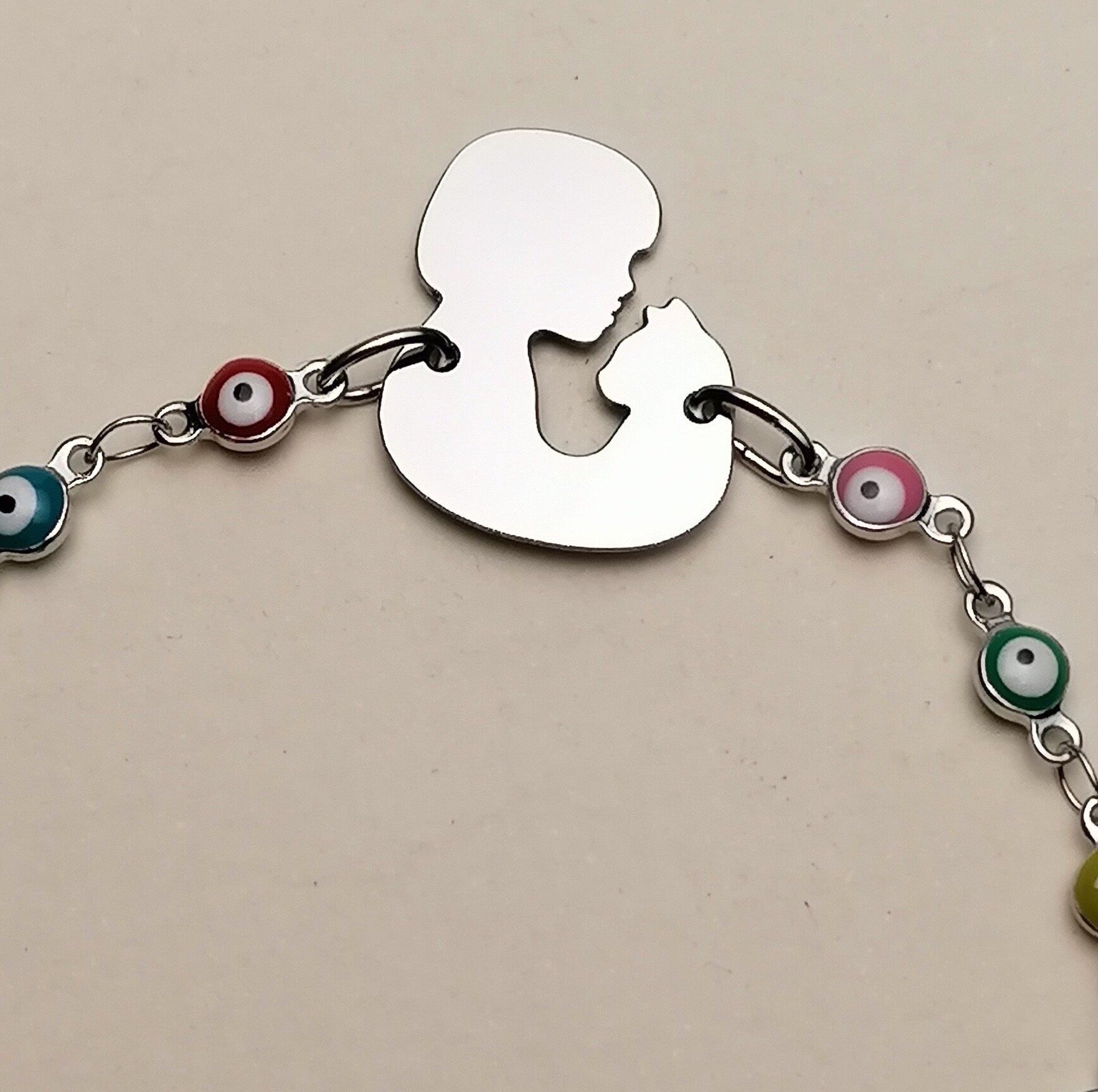 Bracciale con Gatto e Ragazza - ContrariaBijoux