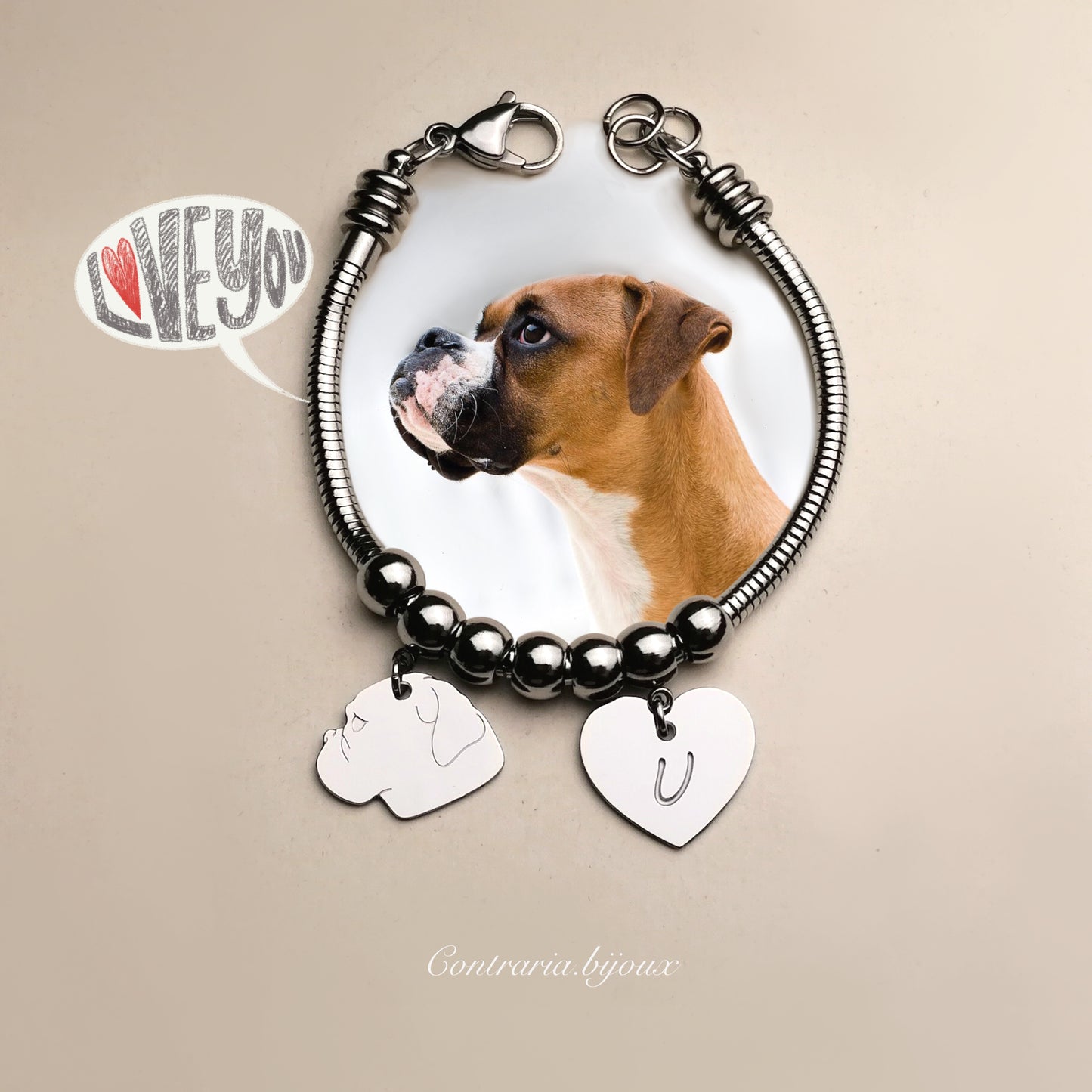 Bracciale cane boxer