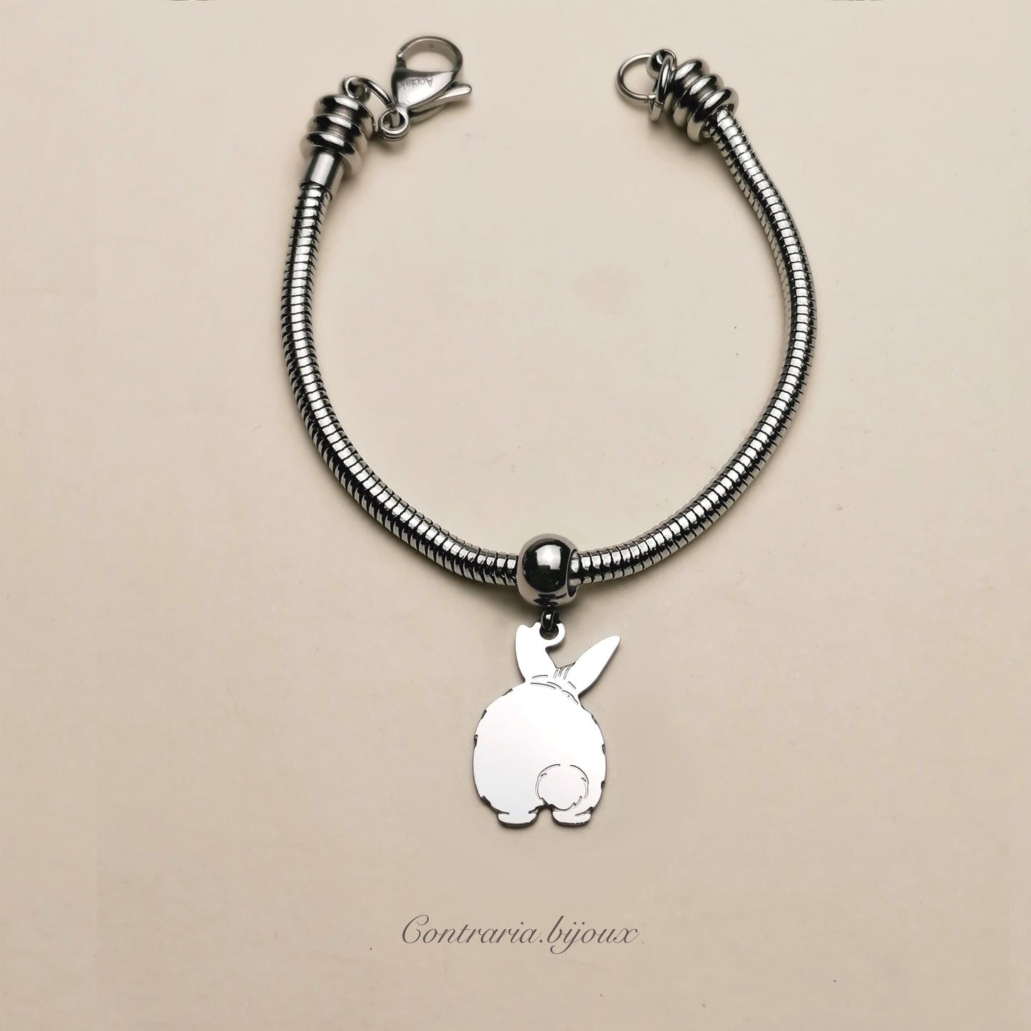 Bracciale Coniglio Codino a Pon Pon