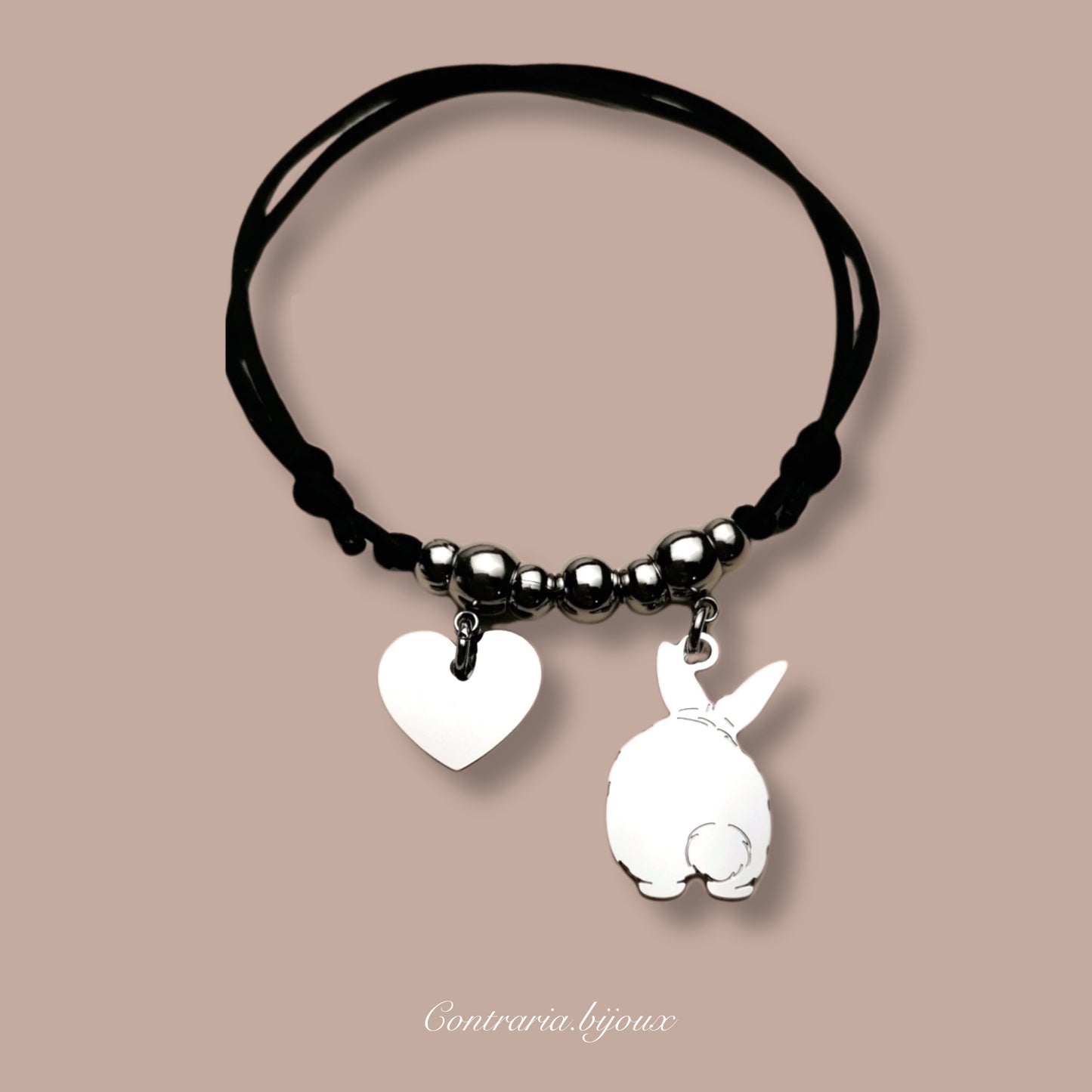 Bracciale Coniglio Codino a Pon Pon