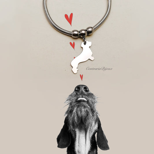 Bracciale cane Bassotto pelo ruvido - ContrariaBijoux