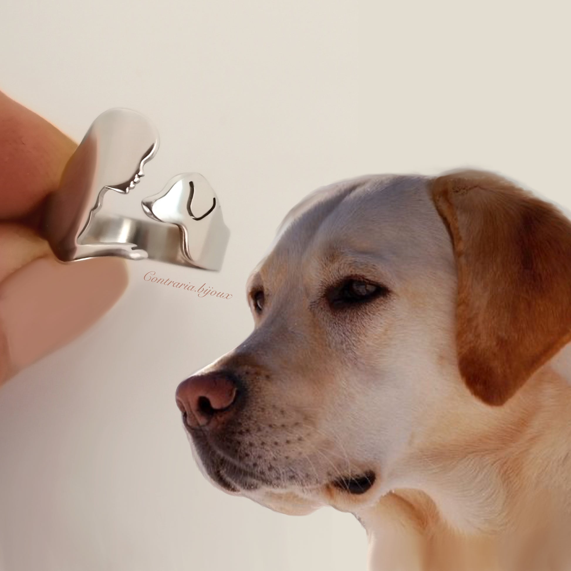 Anello ragazza e Labrador - ContrariaBijoux
