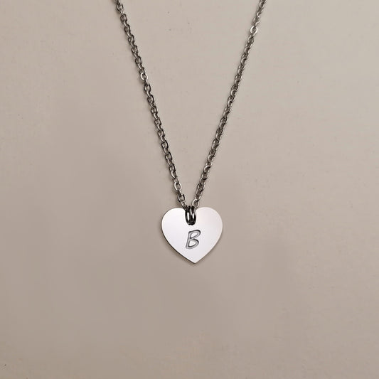 Collana con ciondolo zampa con iniziale incisa - ContrariaBijoux