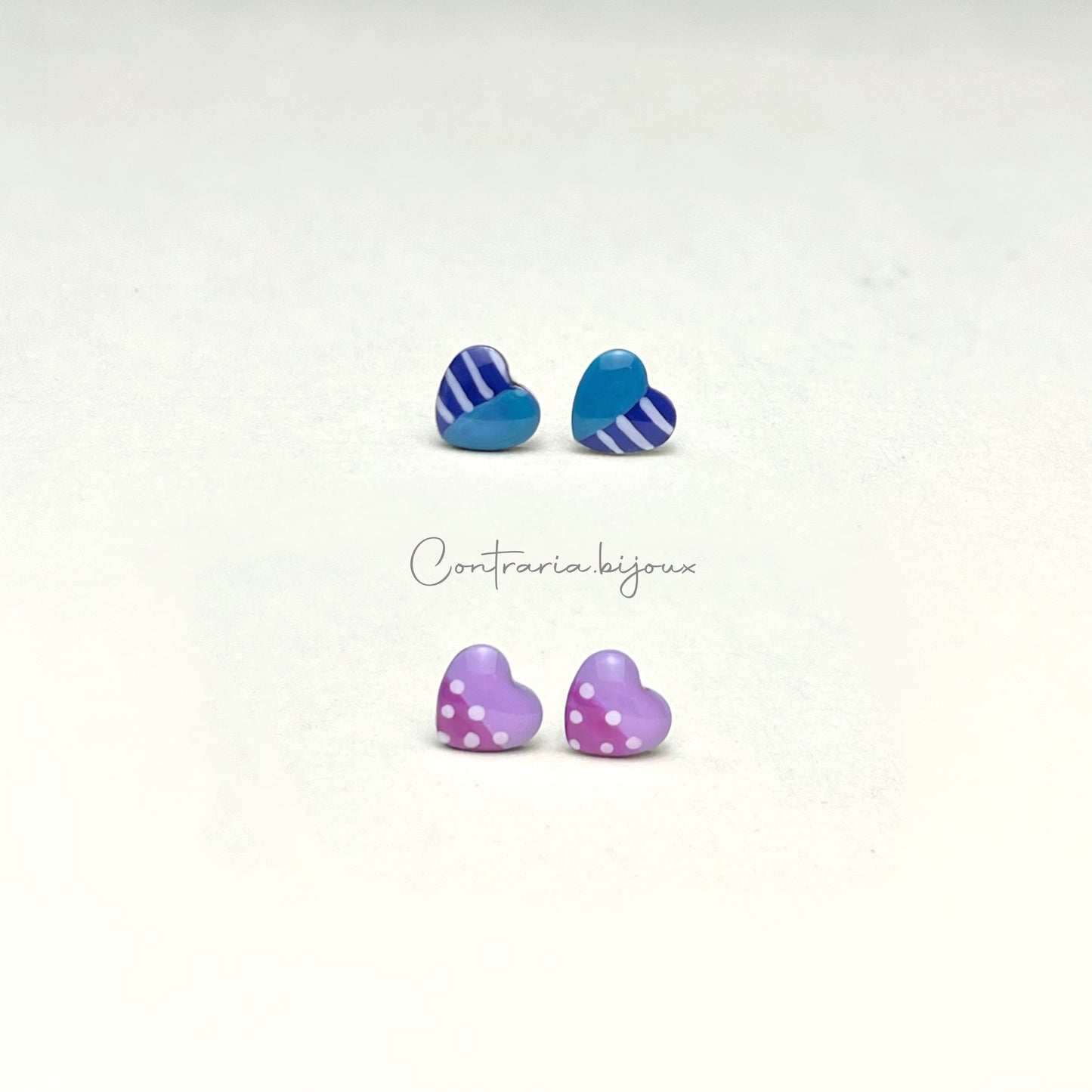 Orecchini cuori / cuore - ContrariaBijoux