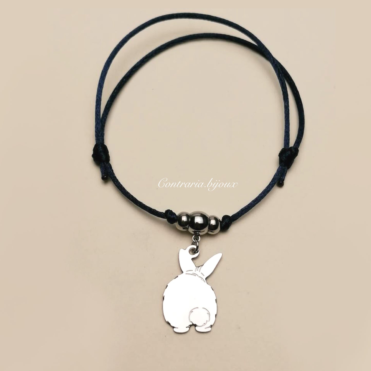Bracciale Coniglio Codino a Pon Pon