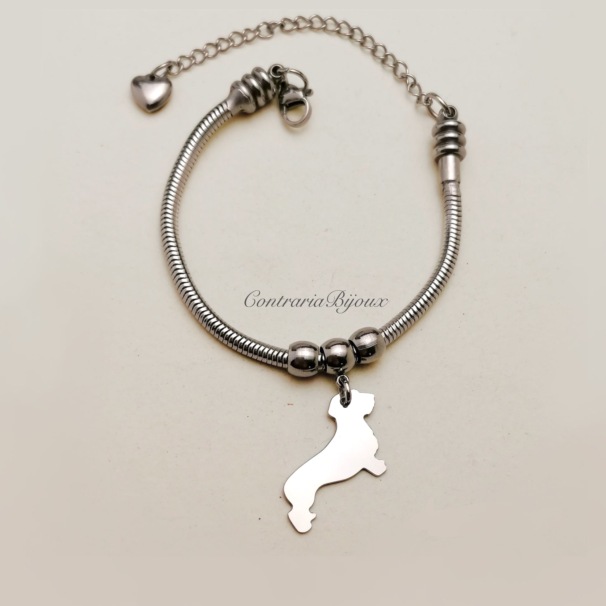 Bracciale cane Bassotto pelo ruvido - ContrariaBijoux