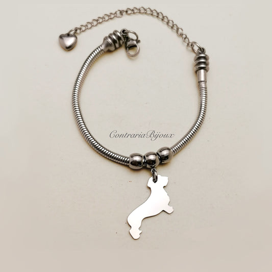 Bracciale cane Bassotto pelo ruvido - ContrariaBijoux