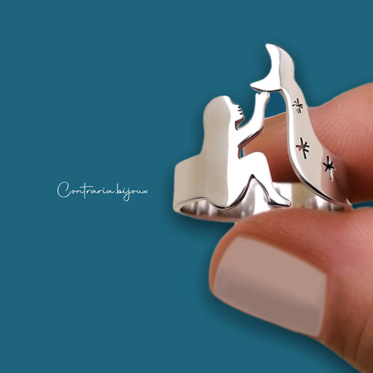 Anello I love you to the moon and back - ContrariaBijoux