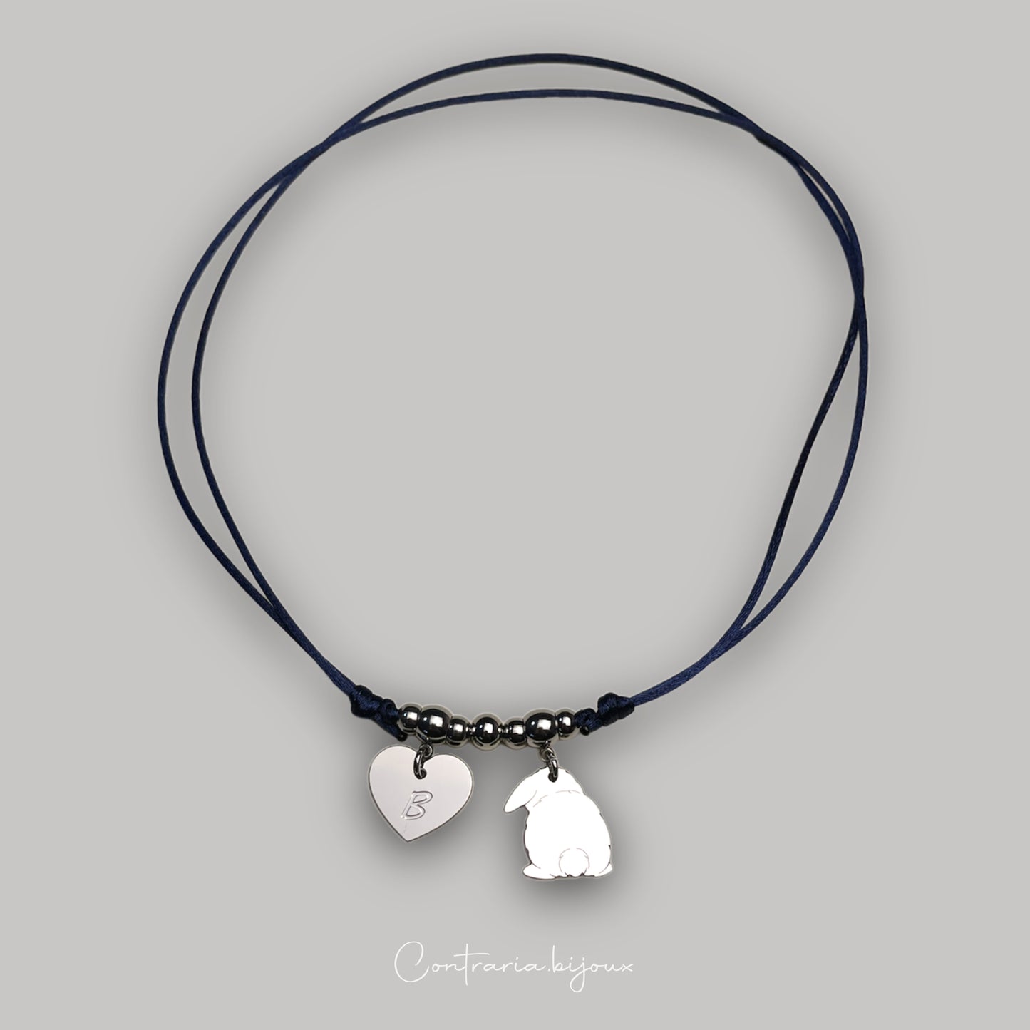 Collana coniglio Ariete codino a Pon Pon - ContrariaBijoux