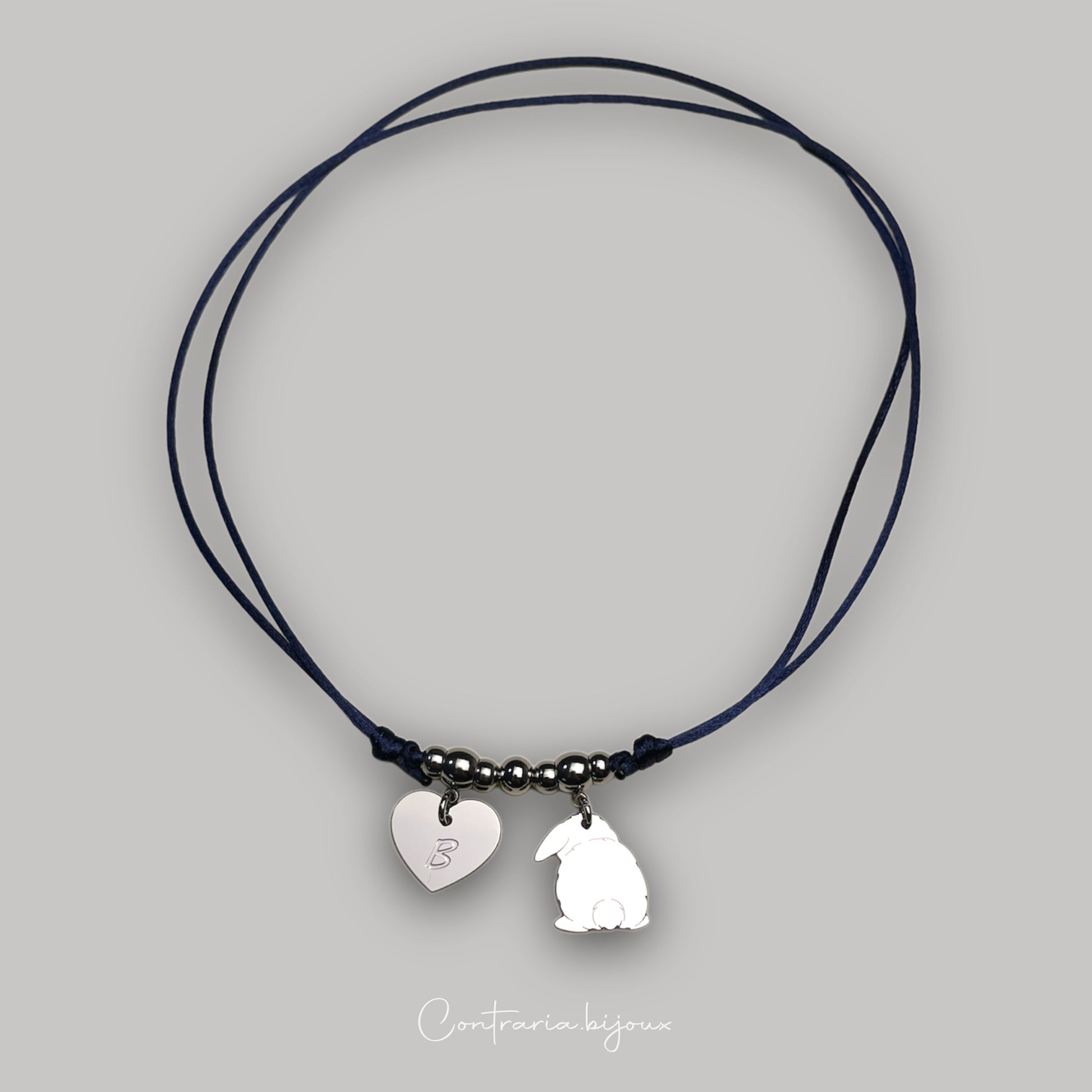 Collana coniglio Ariete codino a Pon Pon - ContrariaBijoux