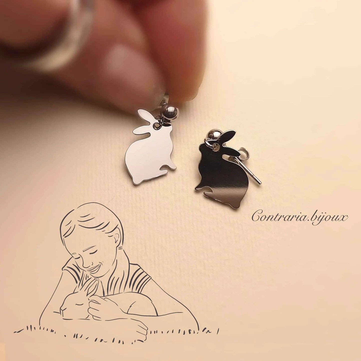 Orecchini coniglio