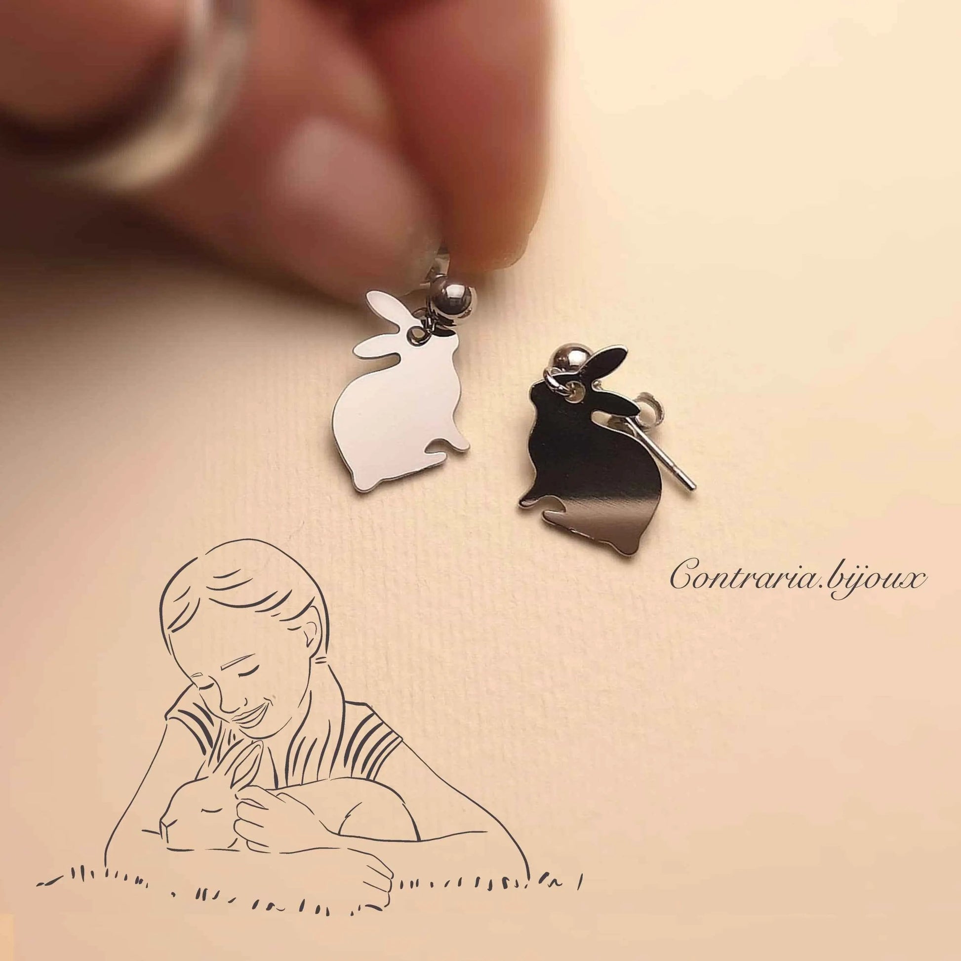 Orecchini coniglio