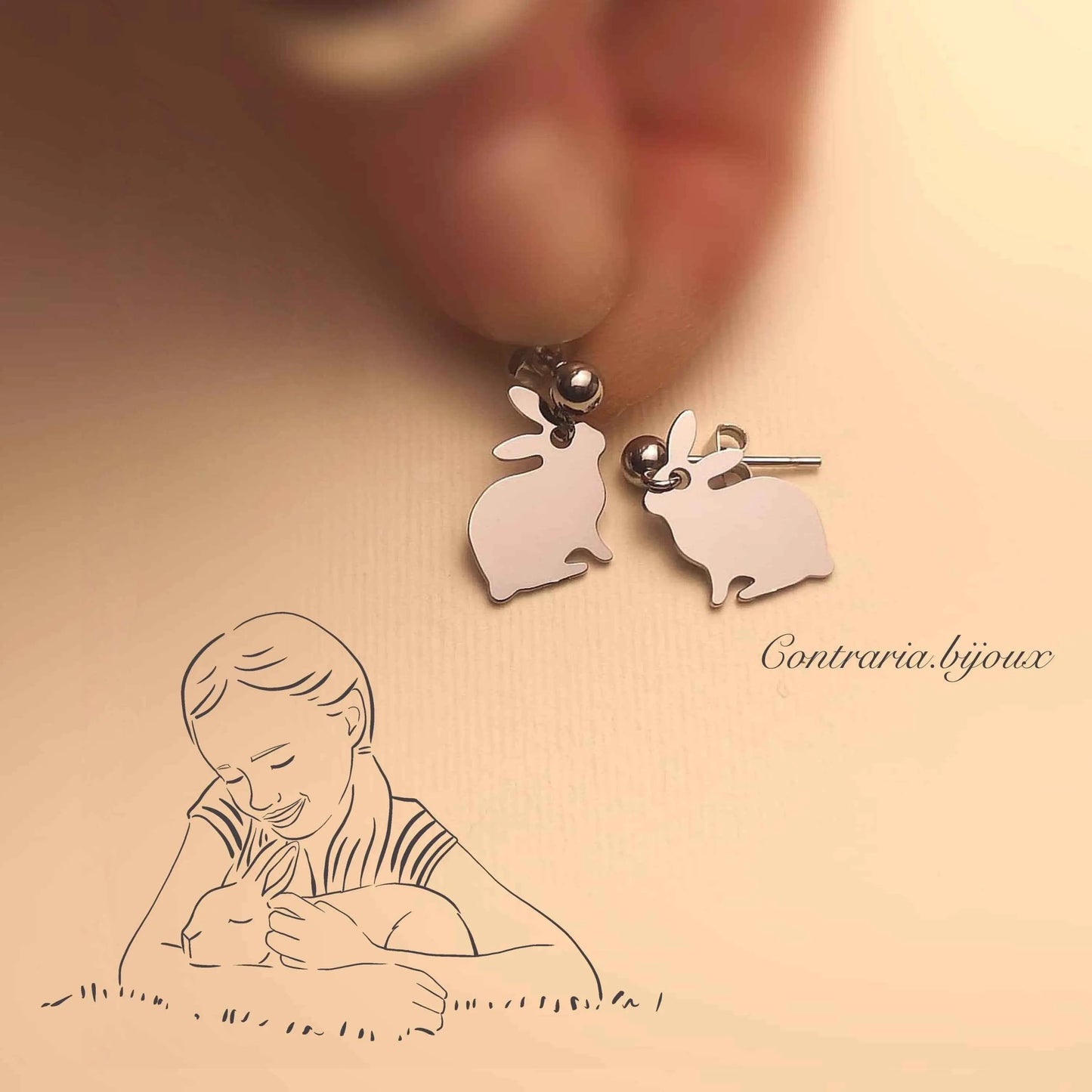 Orecchini coniglio
