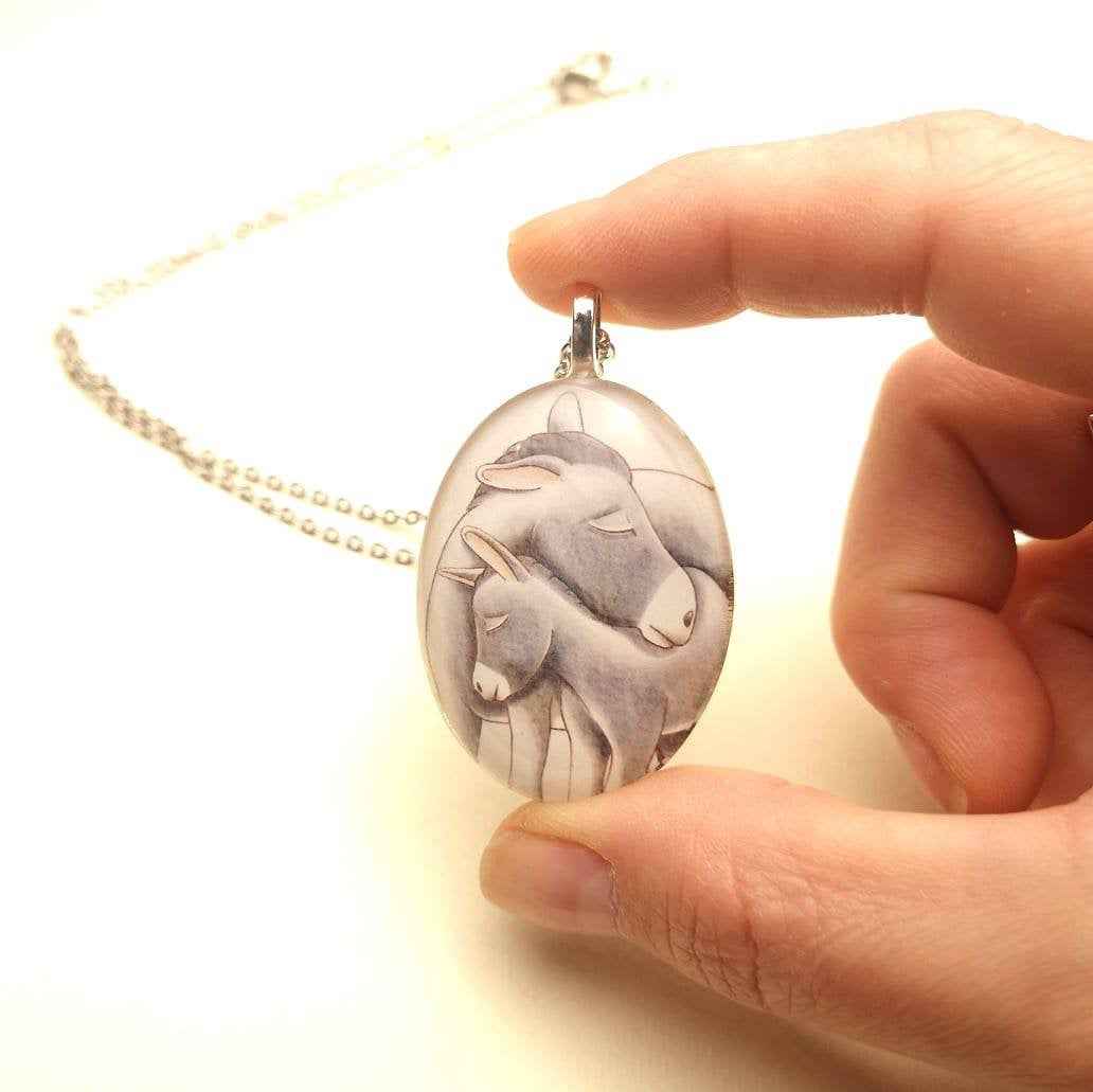 Collana con ciondolo Asino