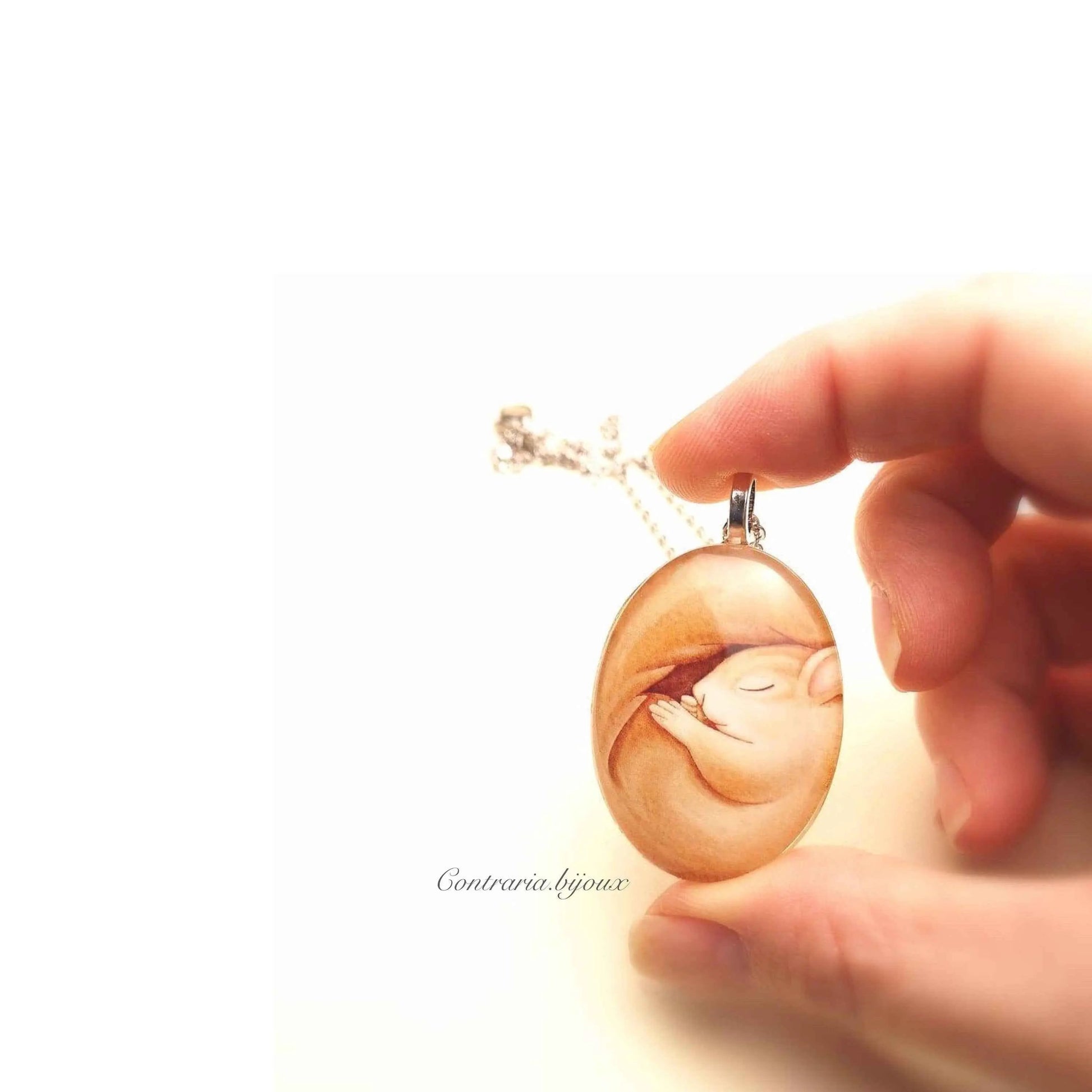 Collana con Ciondolo in Vetro Scoiattolo