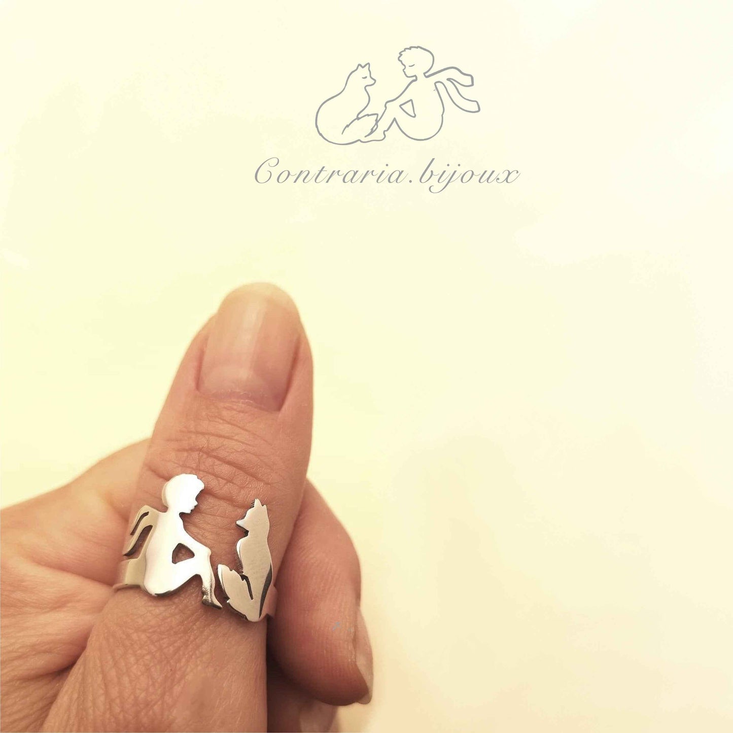 Anello Piccolo Principe e volpe