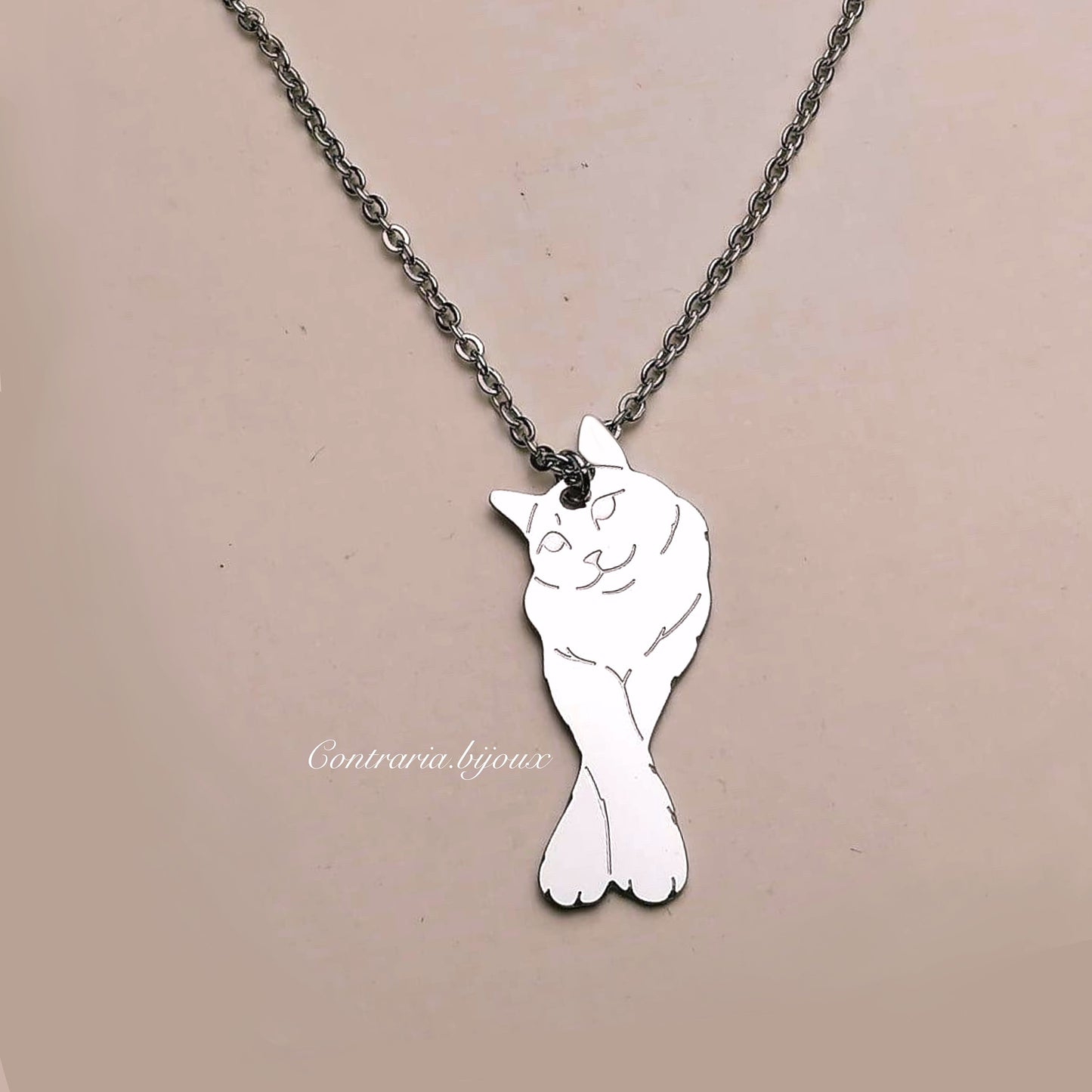 Collana Gatto sdraiato - ContrariaBijoux