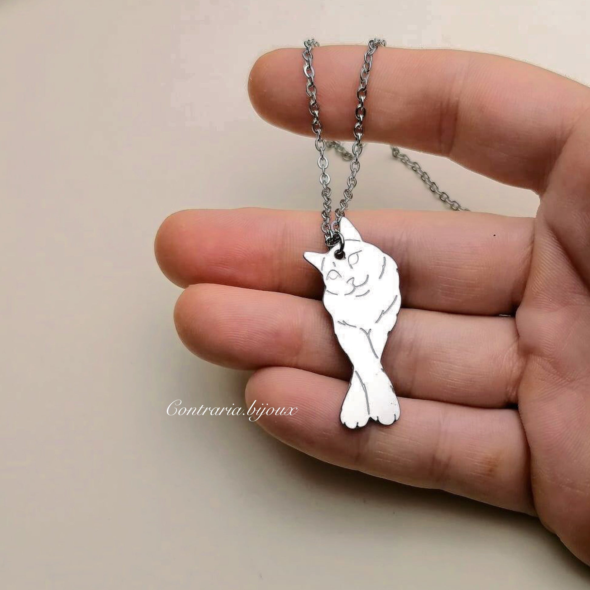 Collana Gatto sdraiato - ContrariaBijoux