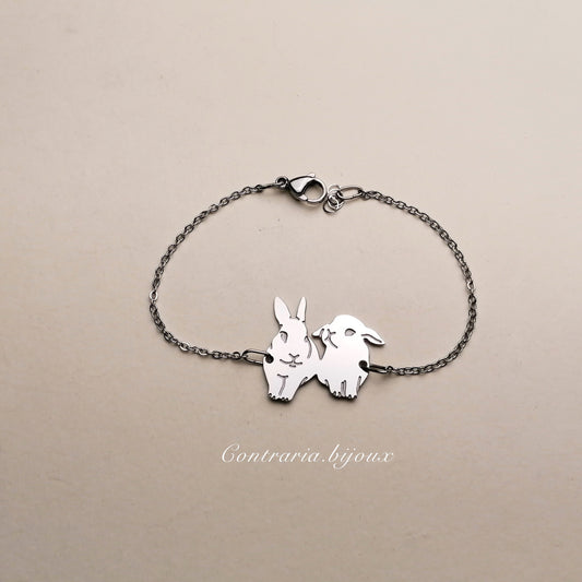 Bracciale coniglio in coppia - ContrariaBijoux
