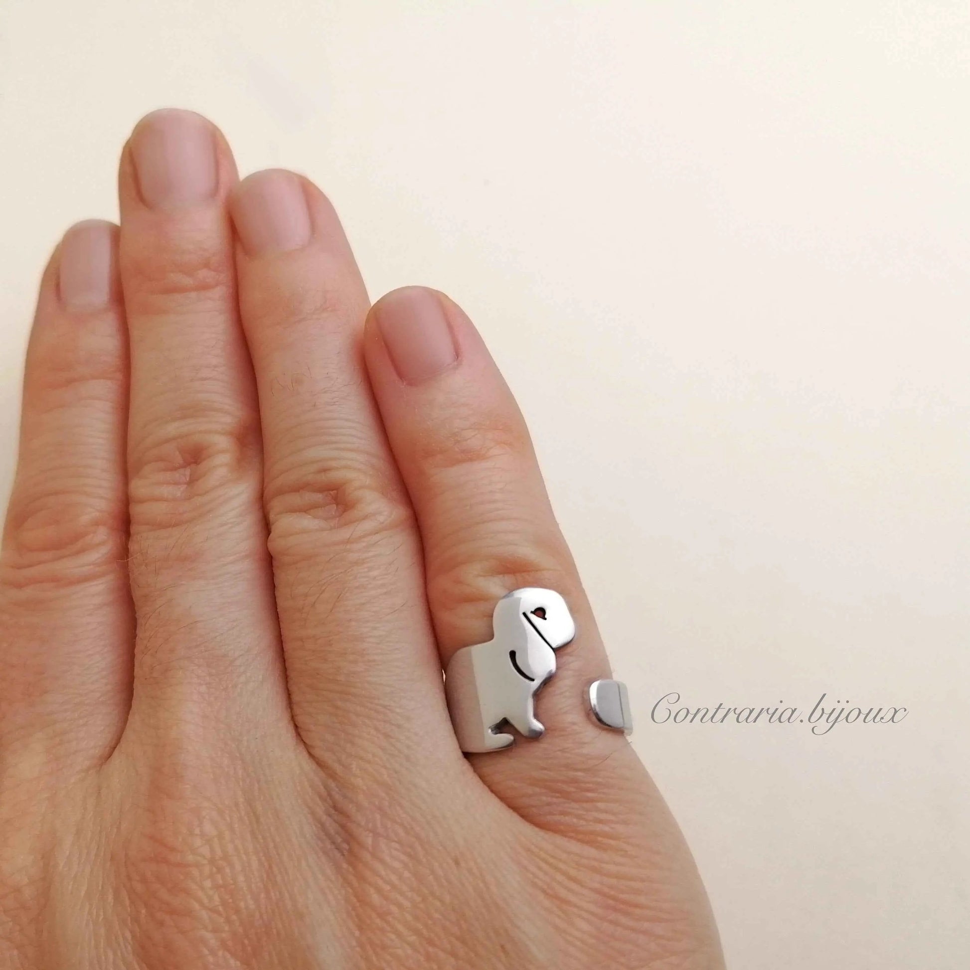 Anello Coniglio Ariete , anello con coniglietto , anello su misura