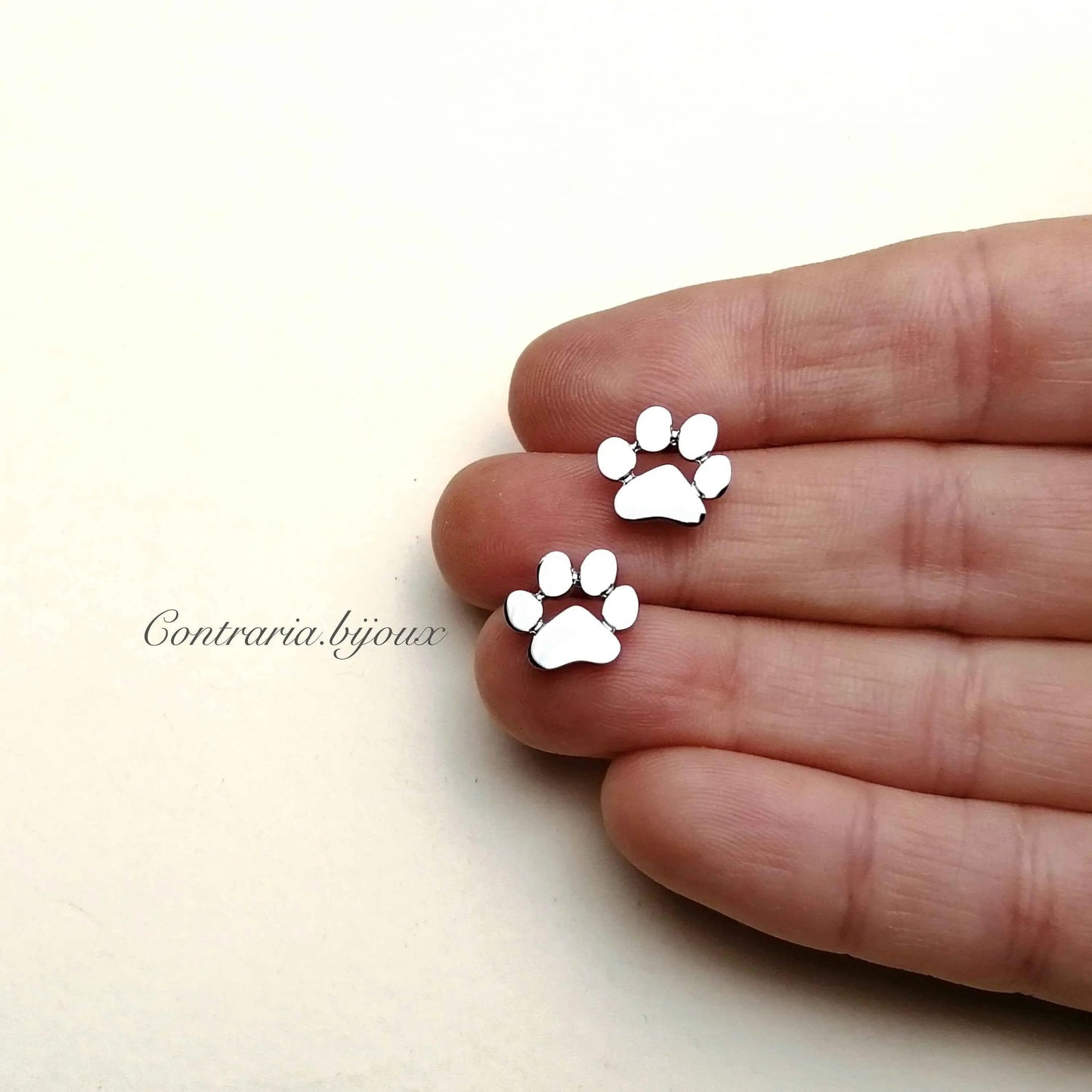 Orecchini a lobo a forma di zampetta