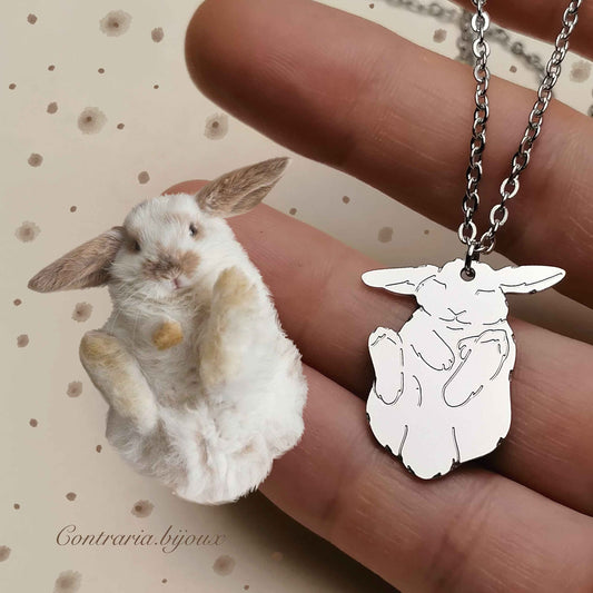 Collana Coniglio Ariete sdraiato