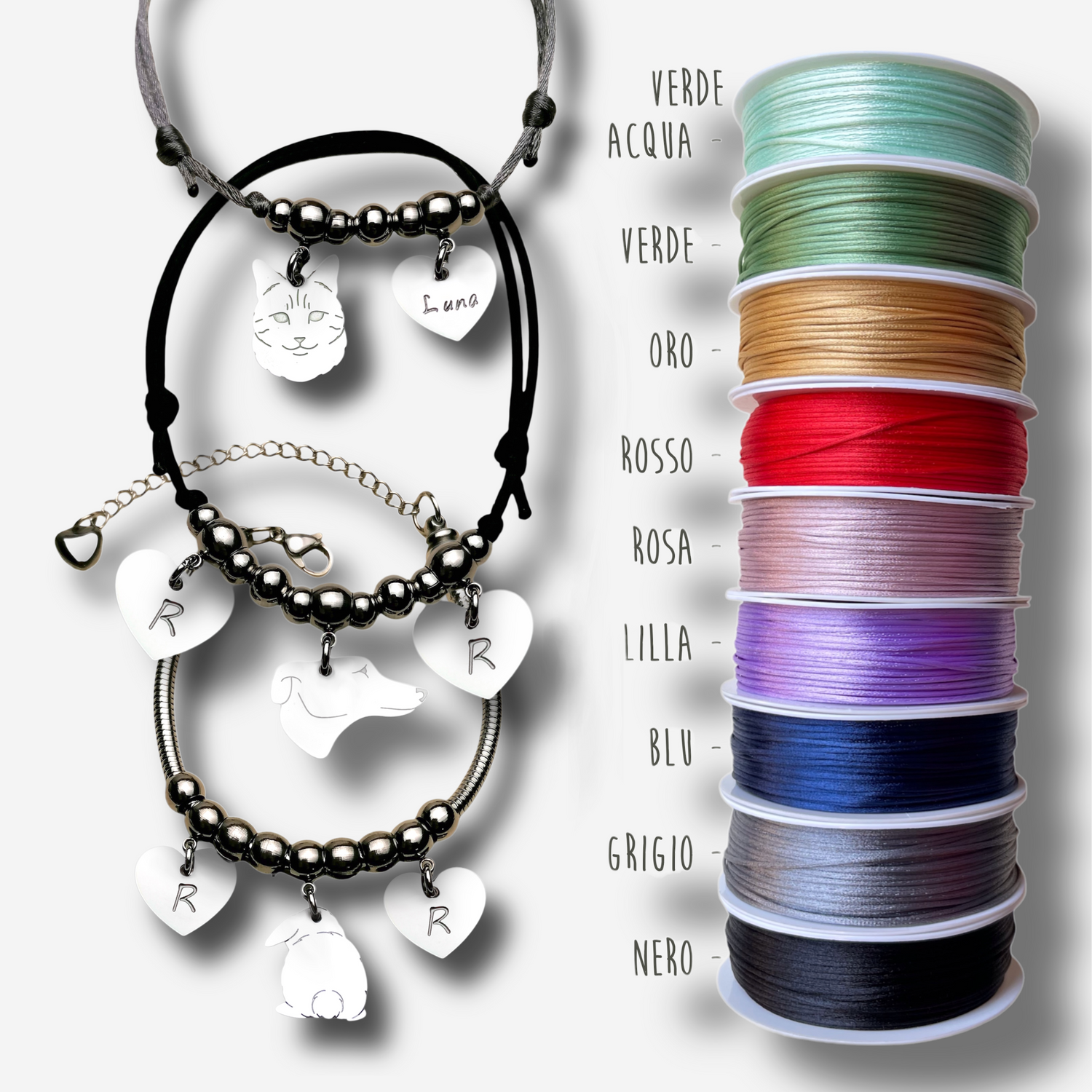 Bracciali con ciondolo animale da compagnia - ContrariaBijoux