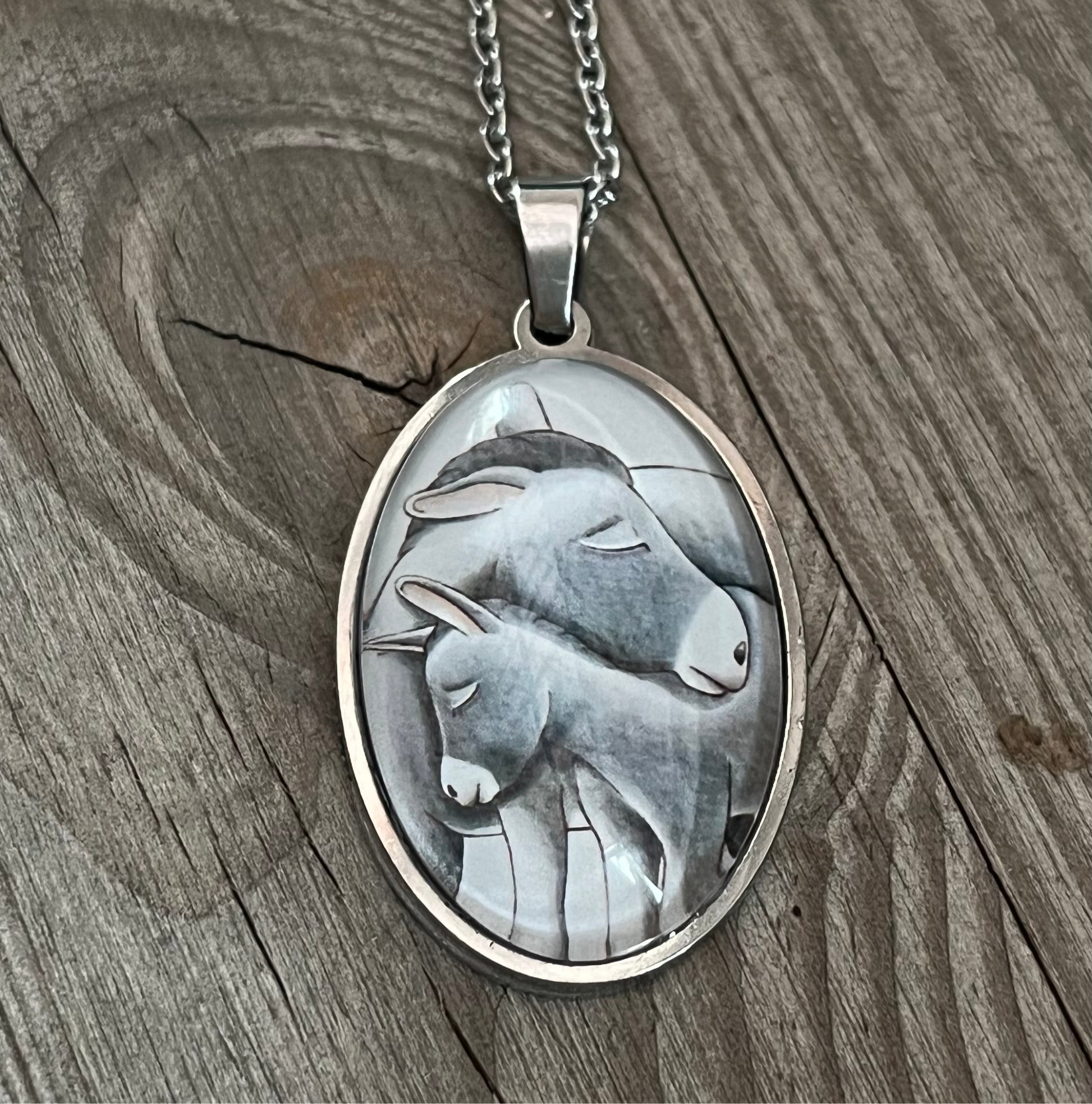 Collana con ciondolo Asino - ContrariaBijoux