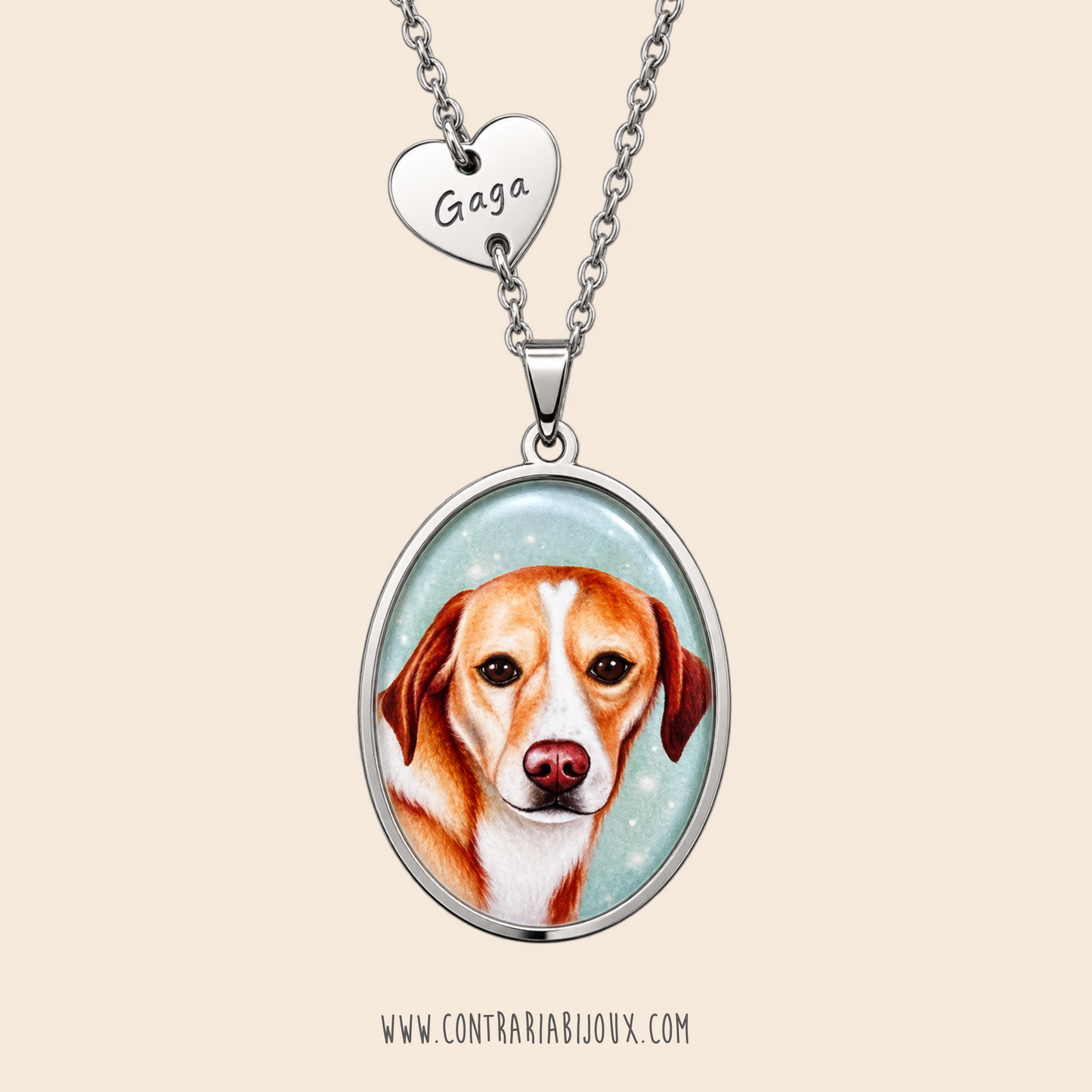 Collana illustrata personalizzata - quattrozampe