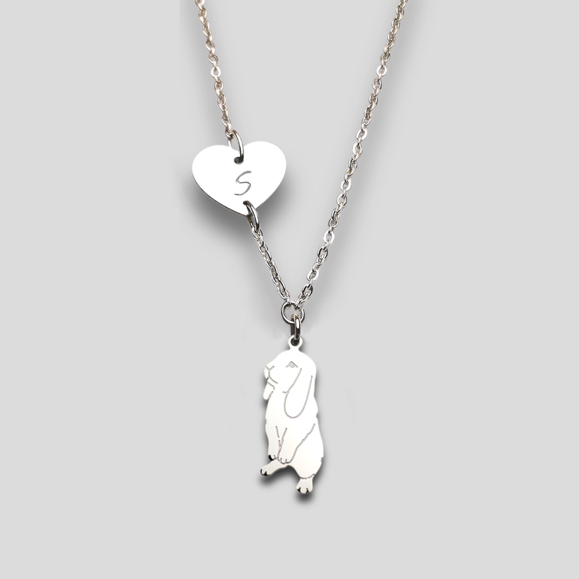 Collana coniglio Ariete , ciondolo coniglio ariete nano - ContrariaBijoux