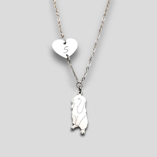 Collana coniglio Ariete , ciondolo coniglio ariete nano - ContrariaBijoux