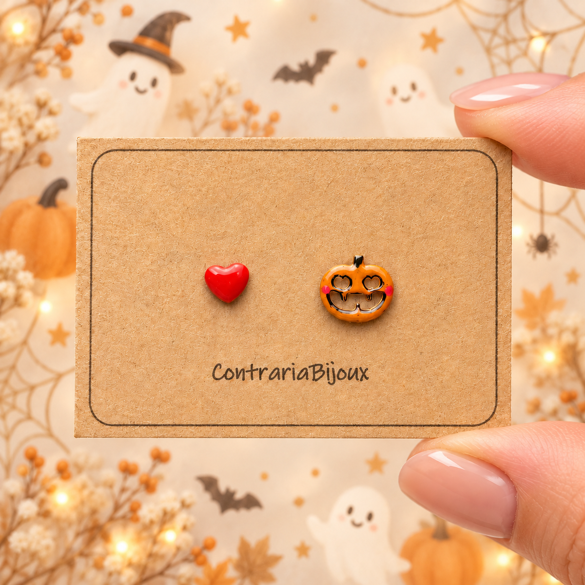 Orecchini zucca - Halloween