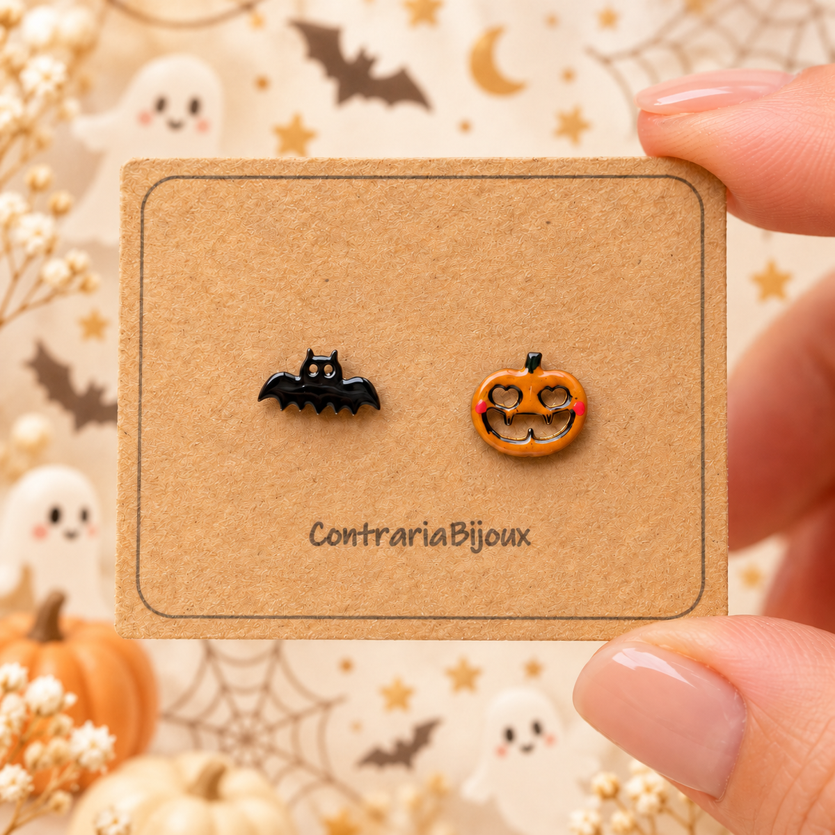 Orecchini zucca - Halloween